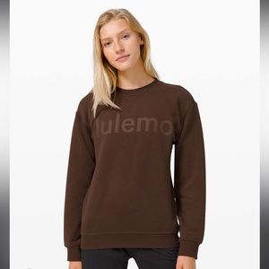 Lululemon All Yours Crew graphic- Brown Earth